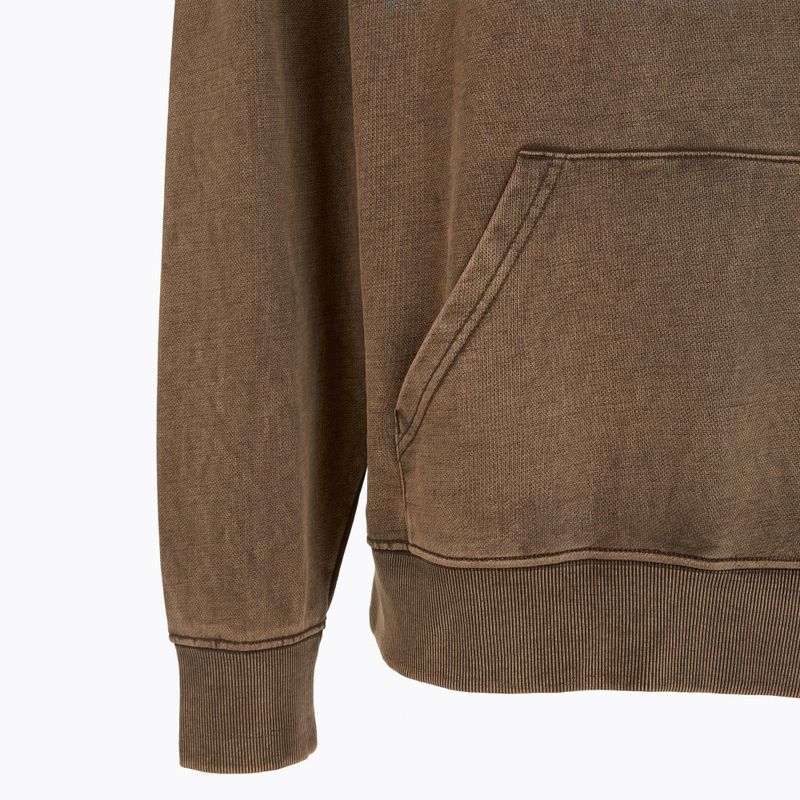 Pánska mikina PROSTO Checked Hoodie dark brown 3