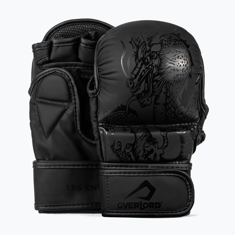 Čierne grapplingové rukavice Overlord MMA Legend