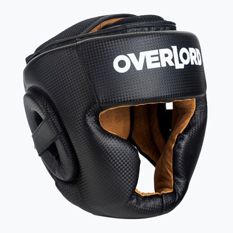 Boxerská prilba Overlord Kevlar čierna 302001-BK/S