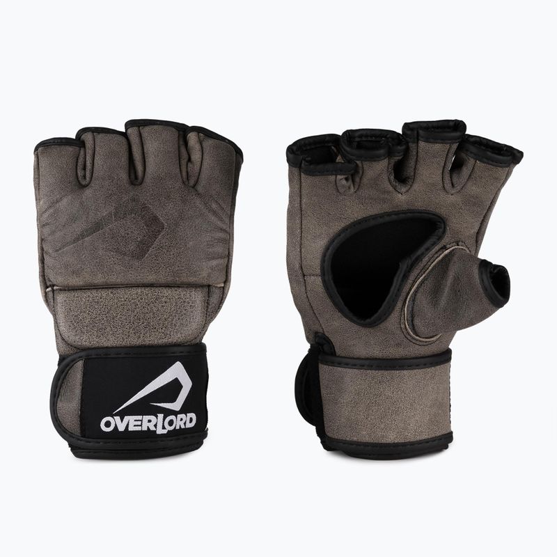 Overlord Old School MMA grapplingové rukavice hnedé 101002-BR/S