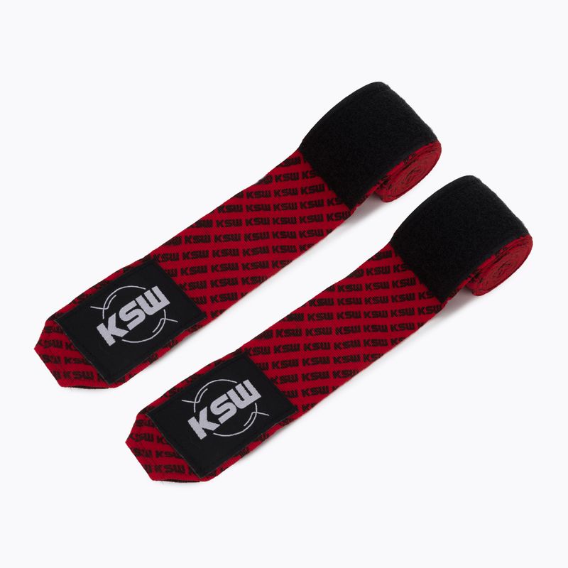 KSW boxerské bandáže červené 2