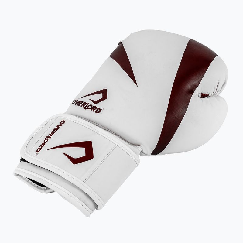 Boxerské rukavice Overlord Riven white/red 3