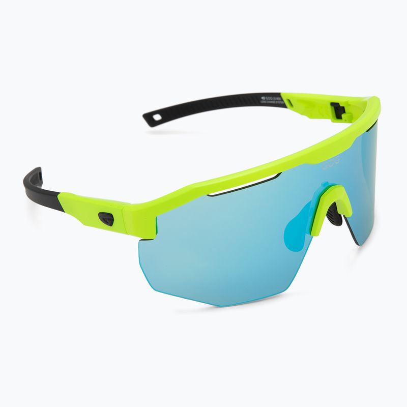Slnečné okuliare GOG Argo matt neon green/black/reflex white/blue 2