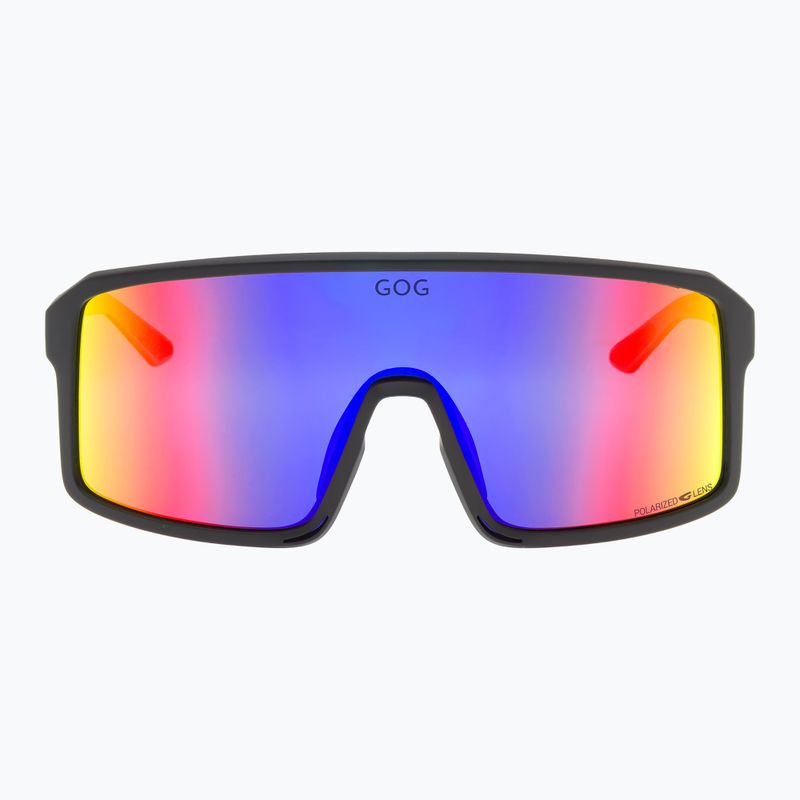 Slnečné okuliare GOG Ragnarok matt black/red/reflex iridium/red 2