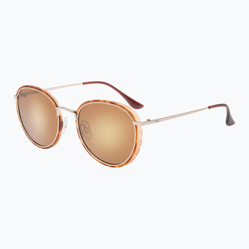 Slnečné okuliare GOG Elektra matt brown demi/gold