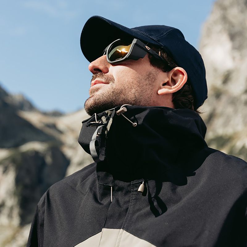 Slnečné okuliare GOG Pamir matt metallic black/black/reflex gold 7