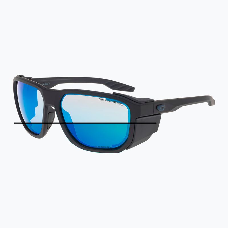 Slnečné okuliare GOG Pamir matt metallic black/black/reflex white blue 2