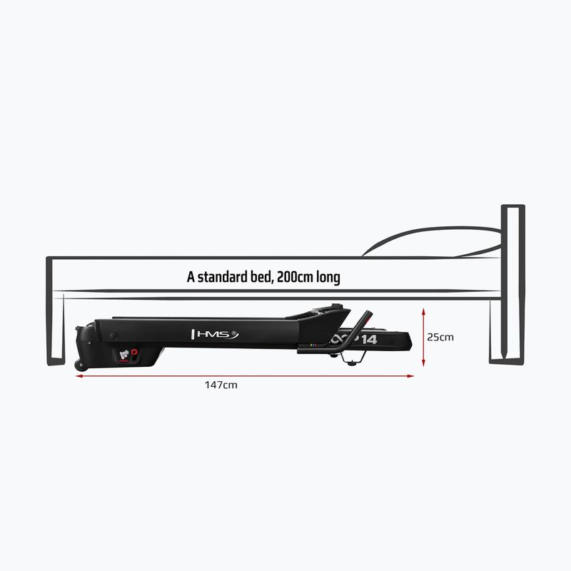Elektrický bežecký pás HMS LOOP14 black 14