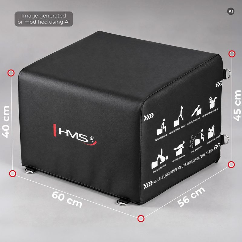 Bedňa na cvičenie HMS HTB61 Hip Thrust black 6