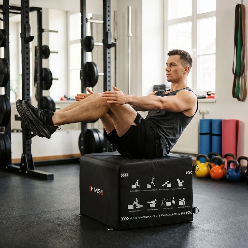 Bedňa na cvičenie HMS HTB61 Hip Thrust black 8