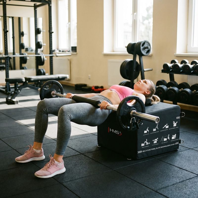 Bedňa na cvičenie HMS HTB61 Hip Thrust black 9