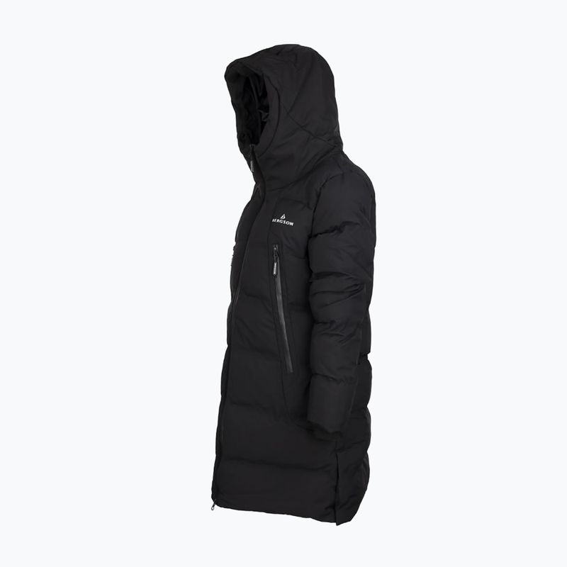 Dámsky zateplený kabát BERGSON Snow Leopard Primaloft black 4