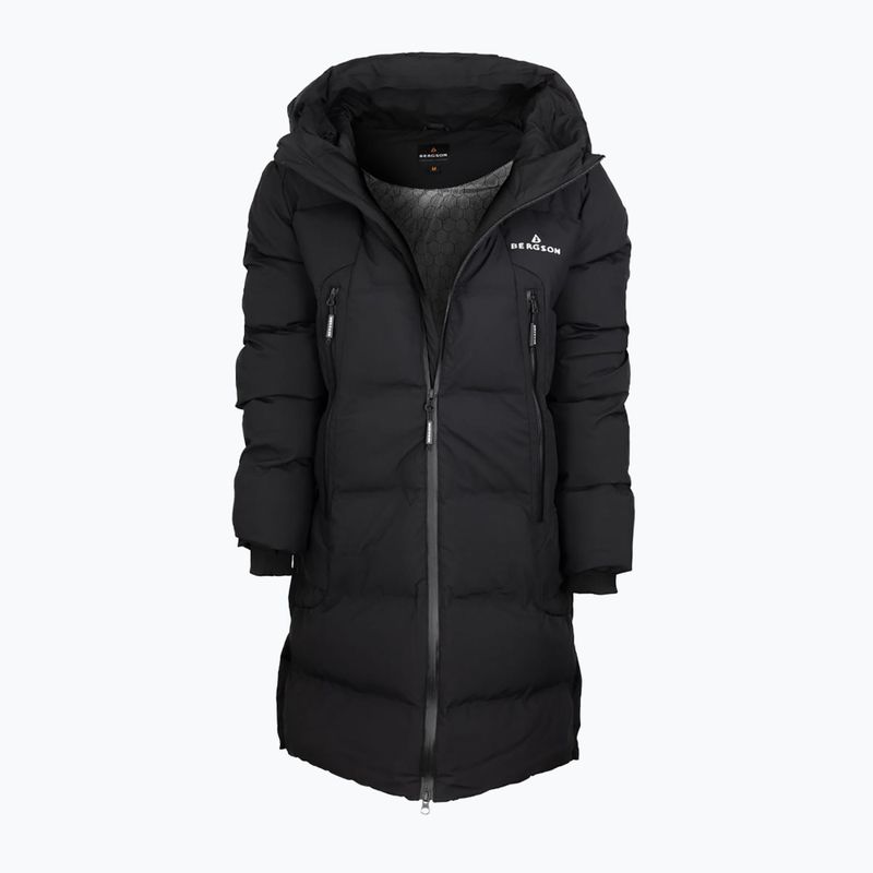 Dámsky zateplený kabát BERGSON Snow Leopard Primaloft black 5