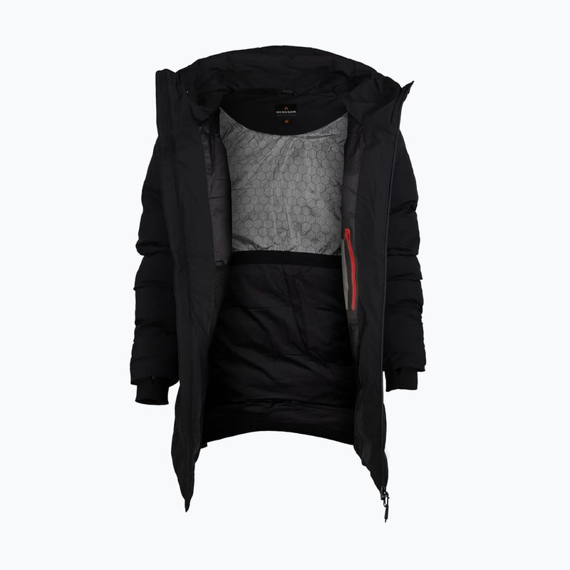 Dámsky zateplený kabát BERGSON Snow Leopard Primaloft black 6