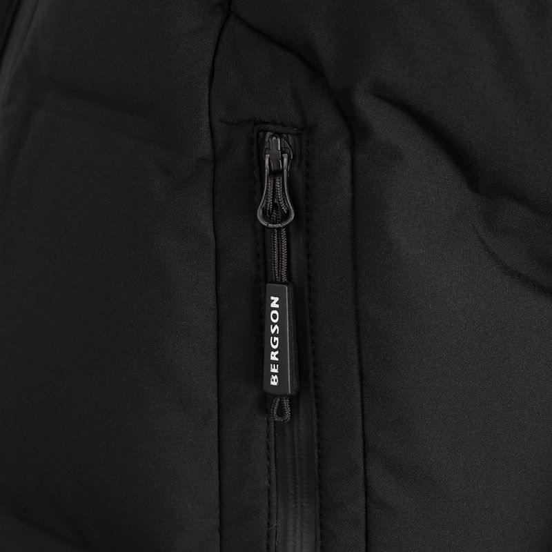 Pánsky zateplený kabát BERGSON Snow Leopard Primaloft black 11