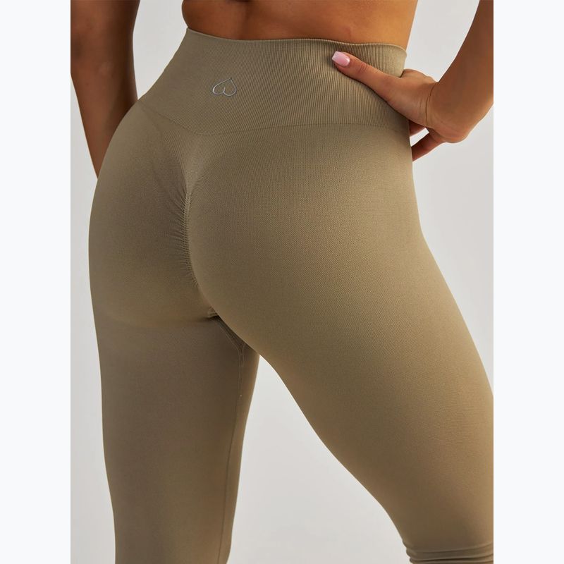 Dámske fitness legíny BeShaped Gym Queen taupe 6