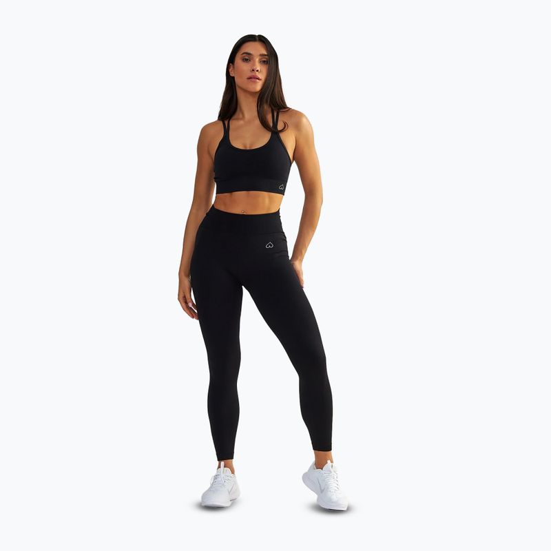 Dámske fitness legíny BeShaped Shape Up dark black 2