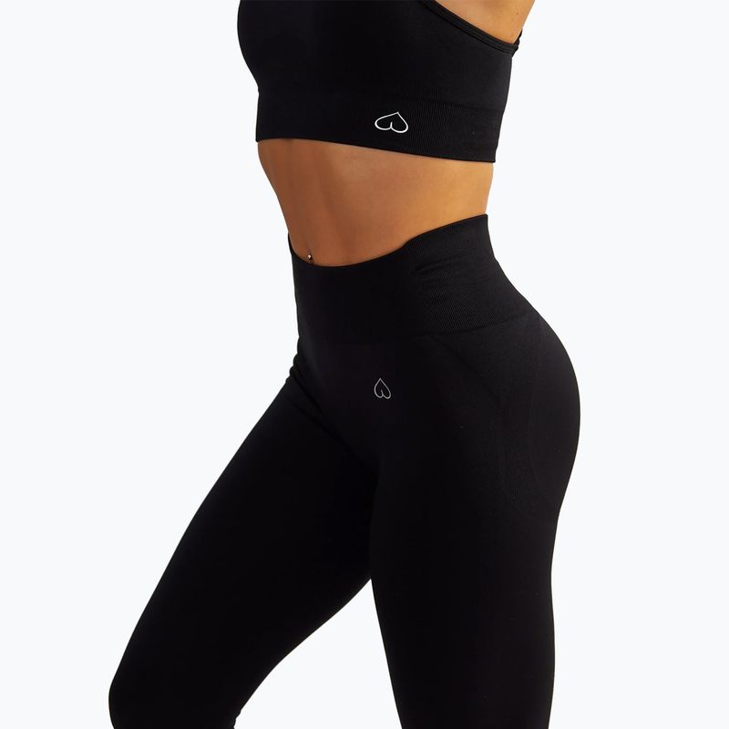Dámske fitness legíny BeShaped Shape Up dark black 5