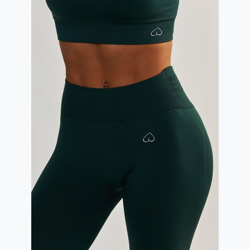 Dámske fitness legíny BeShaped Shape Up dark green 5