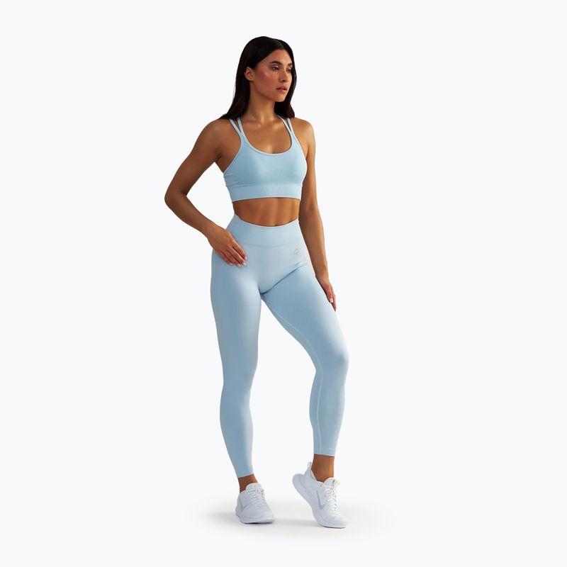Dámske fitness legíny BeShaped Shape Up dark light blue 2