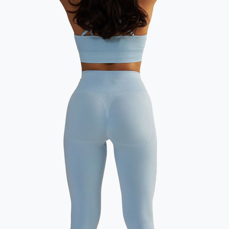 Dámske fitness legíny BeShaped Shape Up dark light blue 6