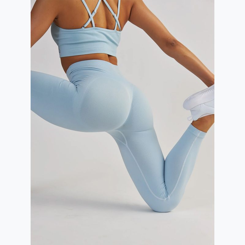 Dámske fitness legíny BeShaped Shape Up dark light blue 7
