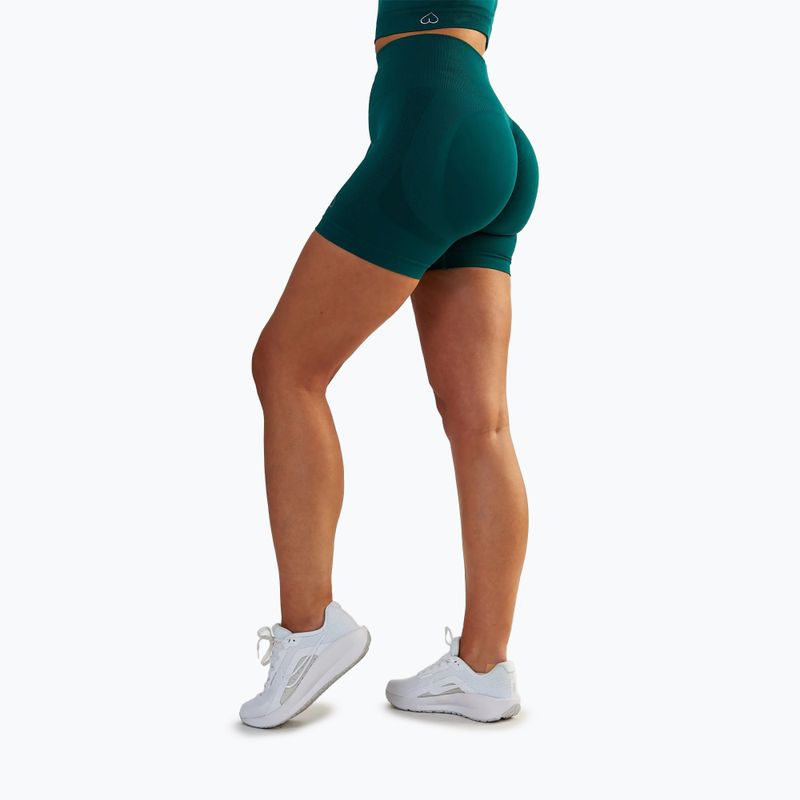 Dámske tréningové šortky BeShaped Power Up! dark green 4