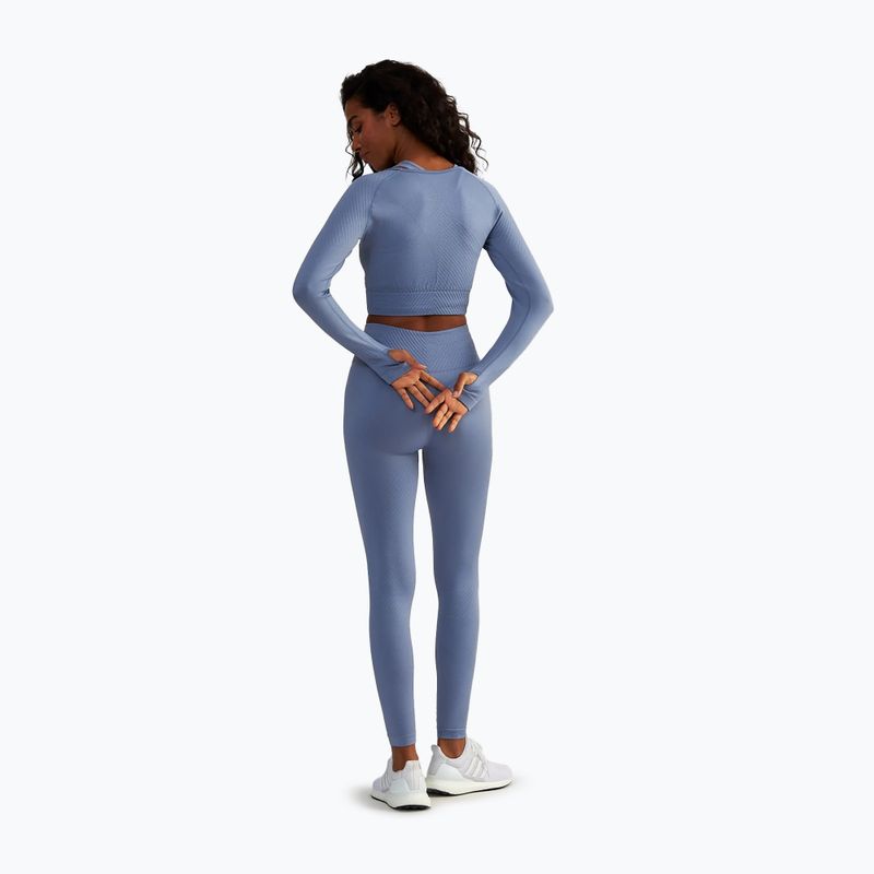 Dámsky fitness top BeShaped Femme Force LS light blue 3