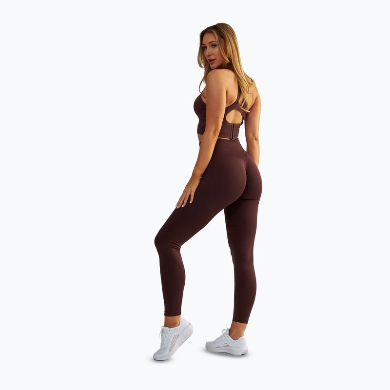 Dámske fitness legíny BeShaped Body Boost brown 3