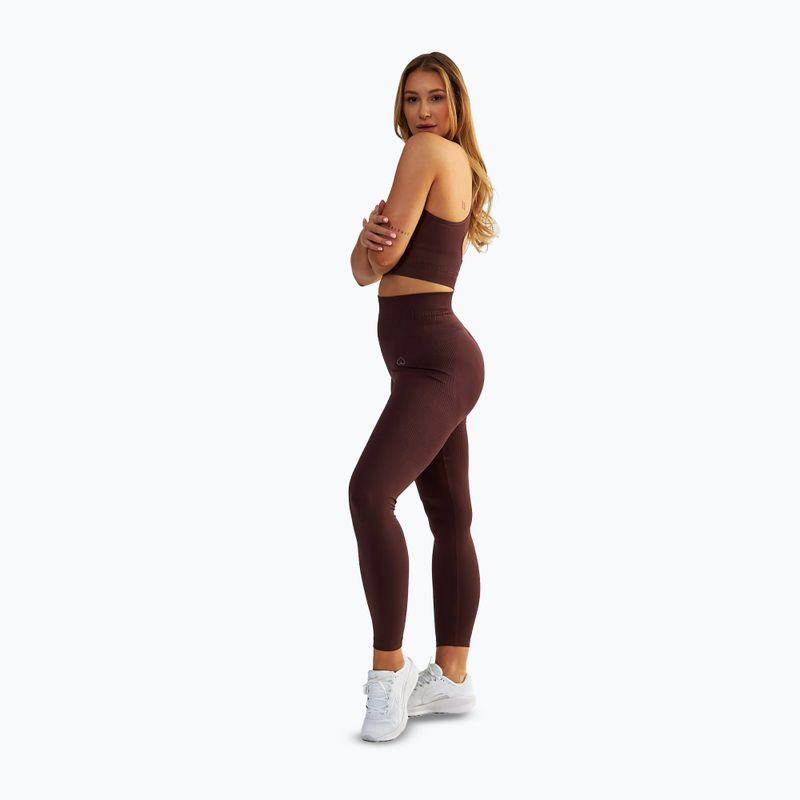 Dámske fitness legíny BeShaped Body Boost brown 4