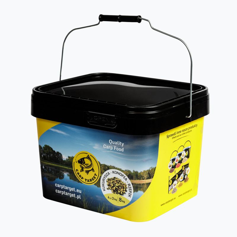 Mix zrna Carp Target Kukurica-Konopí-Repka 33% + Vedro 10 l