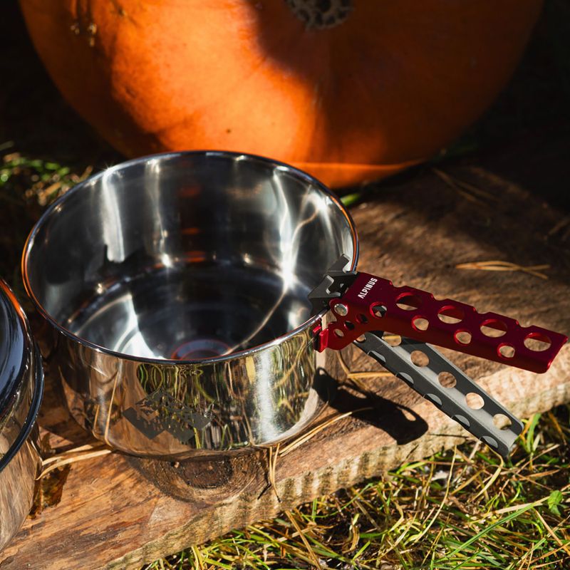 Cestovná sada riadu Alpinus Yucatan 2l, 1,5l a 0,6l steel 11