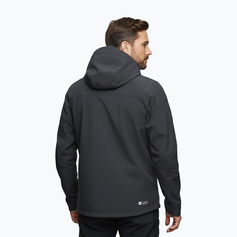 Pánska softshellová bunda Alpinus Roignais black/graphite 3