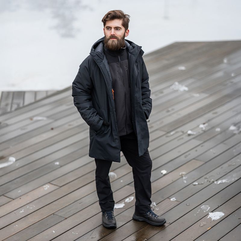 Pánsky nepremokavý kabát Alpinus Multan black 8