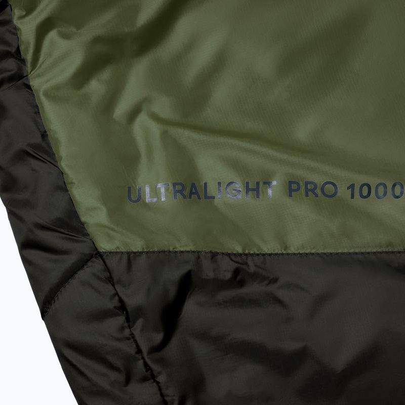 Alpinus Ultralight 1000 spací vak ľavý zelený 5