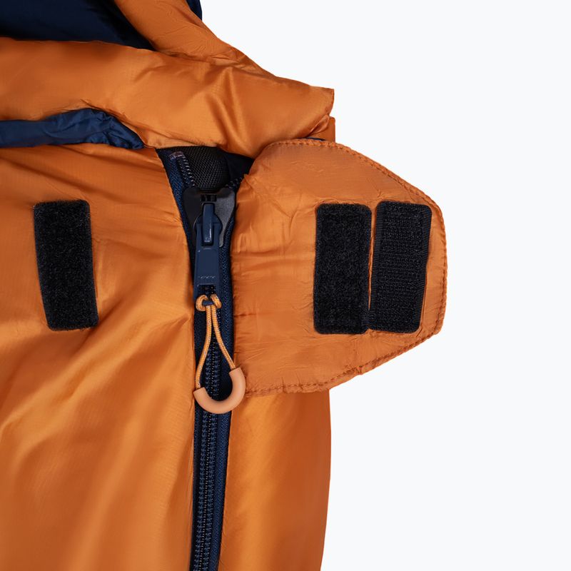 Alpinus Ultralight 850 spací vak ľavý oranžový/zelený 3