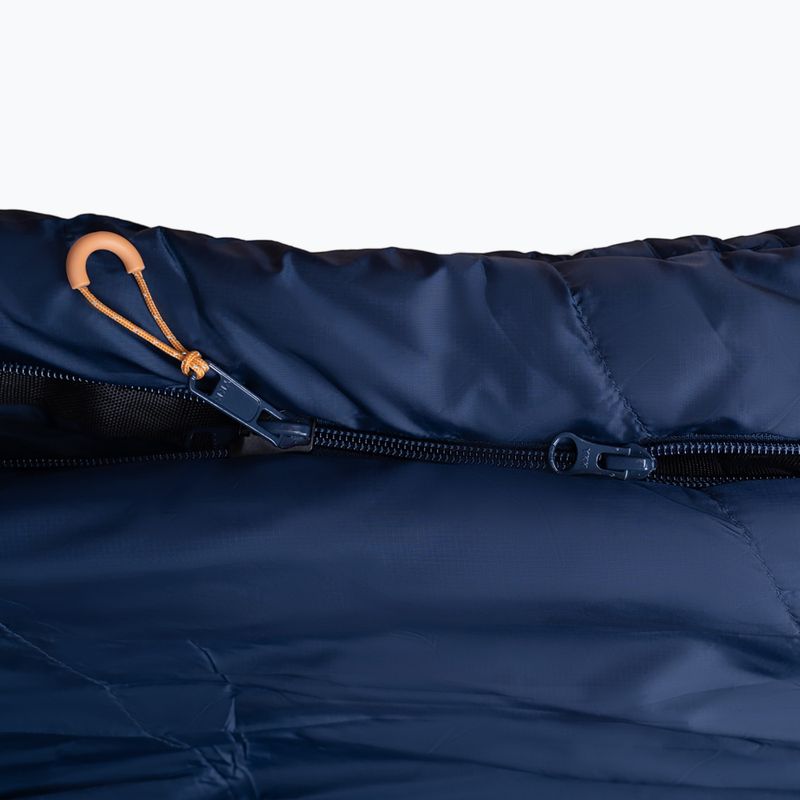 Alpinus Ultralight 850 spací vak ľavý oranžový/zelený 4