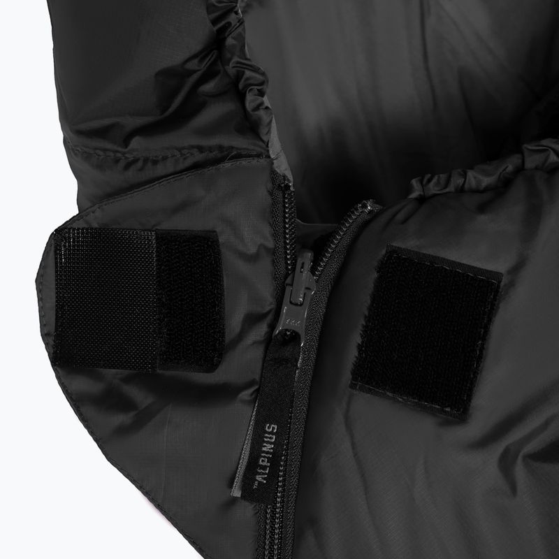 Spací vak Alpinus Fiber Pro 1300 ľavý antracitový 3