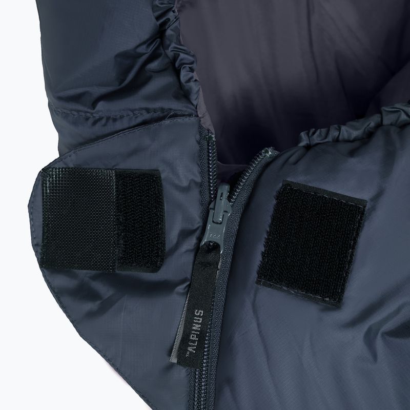 Spací vak Alpinus Fiber Pro 1100 ľavý sivý 3