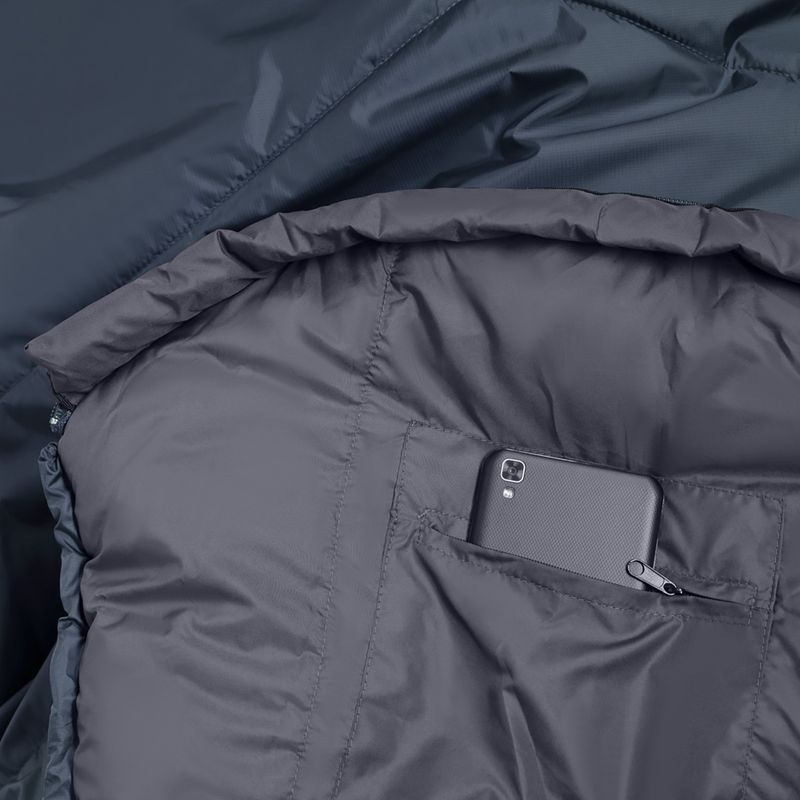 Spací vak Alpinus Fiber Pro 1100 ľavý sivý 5