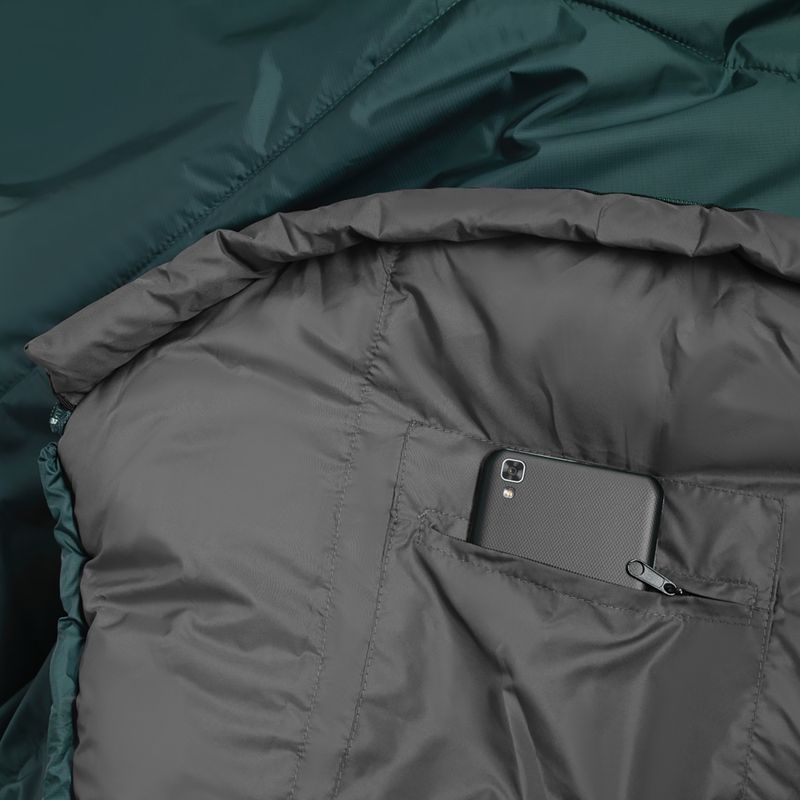 Spací vak Alpinus Fiber Pro 800 pravý zelený 5