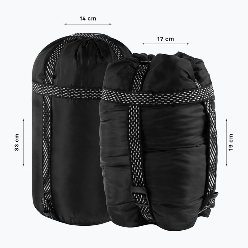 Spací vak Alpinus Fiber Pro 800 pravý zelený 7