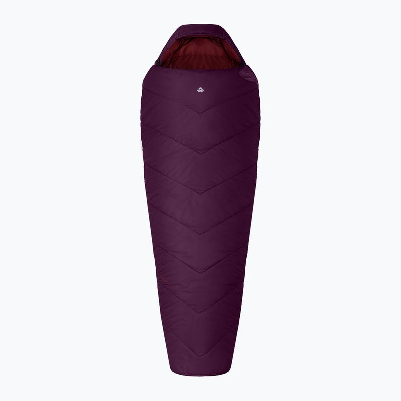 Spací vak Alpinus Fiber Pro 1100 ľavý bordový