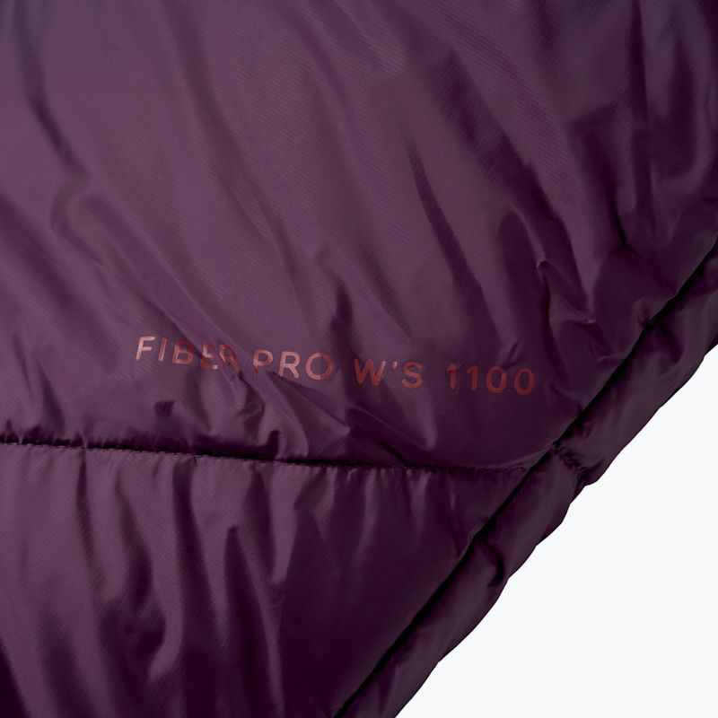 Spací vak Alpinus Fiber Pro 1100 ľavý bordový 6