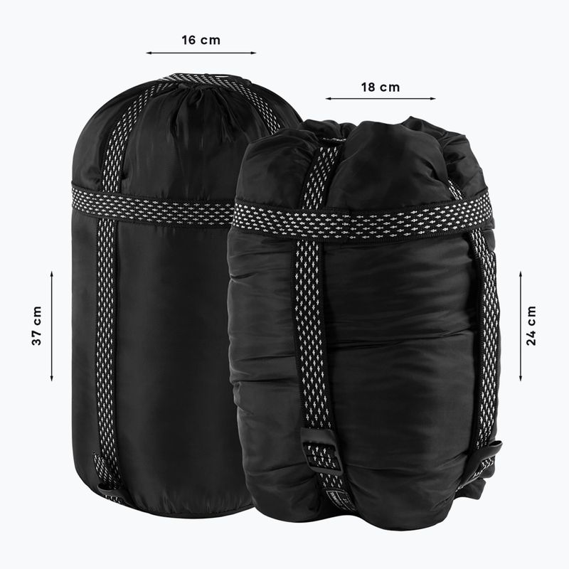 Spací vak Alpinus Fiber Pro 1100 pravý bordový 8