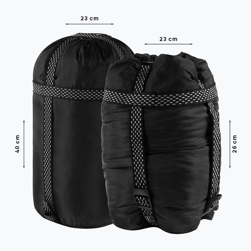 Alpinus Fiber Pro 1500 spací vak ľavý tmavomodrý 7