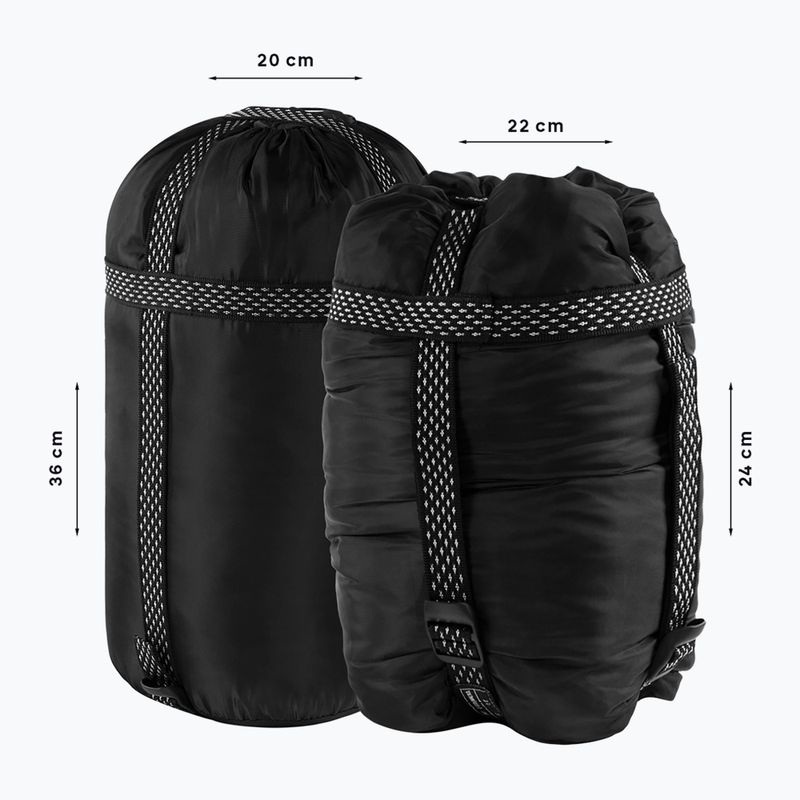 Spací vak Alpinus Fiber Pro 1300 pravý šalvia 7