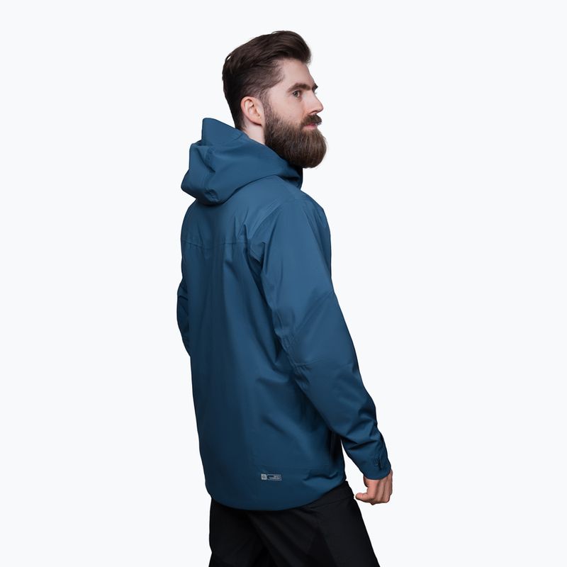 Pánska bunda do dažďa Alpinus Arys blue 2