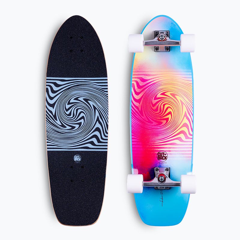 Surfskate skateboard Cutback Blue Dream 32"