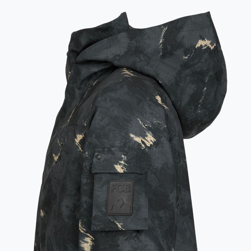 Pánska snowboardová bunda 4F M509 multicolor allover 3